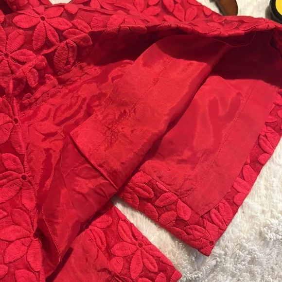 MAGGY LONDON RED DRESS SIZE 8 - Picture 7 of 7